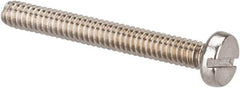 Value Collection - M2x0.40 Metric Coarse, 16mm Length Under Head Slotted Drive Machine Screw - Fillister Head, Grade 18-8 & A2 Stainless Steel, Uncoated, Without Washer - Americas Industrial Supply