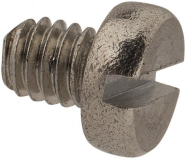 Value Collection - M2.5x0.45 Metric Coarse, 3mm Length Under Head Slotted Drive Machine Screw - Fillister Head, Grade 18-8 & A2 Stainless Steel, Uncoated, Without Washer - Americas Industrial Supply