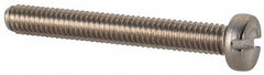 Value Collection - M2.5x0.45 Metric Coarse, 20mm Length Under Head Slotted Drive Machine Screw - Fillister Head, Grade 18-8 & A2 Stainless Steel, Uncoated, Without Washer - Americas Industrial Supply