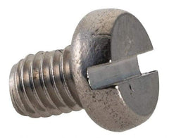 Value Collection - M3x0.50 Metric Coarse, 4mm Length Under Head Slotted Drive Machine Screw - Fillister Head, Grade 18-8 & A2 Stainless Steel, Uncoated, Without Washer - Americas Industrial Supply