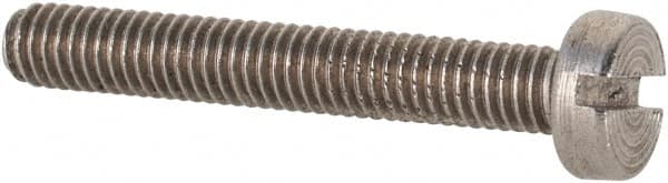 Value Collection - M3x0.50 Metric Coarse, 20mm Length Under Head Slotted Drive Machine Screw - Fillister Head, Grade 18-8 & A2 Stainless Steel, Uncoated, Without Washer - Americas Industrial Supply