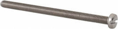 Value Collection - M3x0.50 Metric Coarse, 45mm Length Under Head Slotted Drive Machine Screw - Fillister Head, Grade 18-8 & A2 Stainless Steel, Uncoated, Without Washer - Americas Industrial Supply
