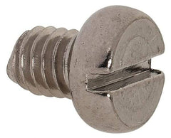 Value Collection - M4x0.70 Metric Coarse, 5mm Length Under Head Slotted Drive Machine Screw - Fillister Head, Grade 18-8 & A2 Stainless Steel, Uncoated, Without Washer - Americas Industrial Supply