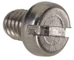 Value Collection - M5x0.80 Metric Coarse, 6mm Length Under Head Slotted Drive Machine Screw - Fillister Head, Grade 18-8 & A2 Stainless Steel, Uncoated, Without Washer - Americas Industrial Supply