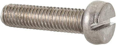 Value Collection - M5x0.80 Metric Coarse, 20mm Length Under Head Slotted Drive Machine Screw - Fillister Head, Grade 18-8 & A2 Stainless Steel, Uncoated, Without Washer - Americas Industrial Supply