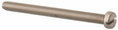 Value Collection - M5x0.80 Metric Coarse, 60mm Length Under Head Slotted Drive Machine Screw - Fillister Head, Grade 18-8 & A2 Stainless Steel, Uncoated, Without Washer - Americas Industrial Supply