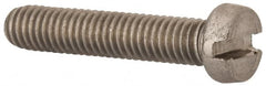Value Collection - M6x1.00 Metric Coarse, 30mm Length Under Head Slotted Drive Machine Screw - Fillister Head, Grade 18-8 & A2 Stainless Steel, Uncoated, Without Washer - Americas Industrial Supply