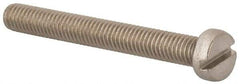 Value Collection - M6x1.00 Metric Coarse, 50mm Length Under Head Slotted Drive Machine Screw - Fillister Head, Grade 18-8 & A2 Stainless Steel, Uncoated, Without Washer - Americas Industrial Supply