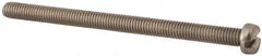 Value Collection - M6x1.00 Metric Coarse, 90mm Length Under Head Slotted Drive Machine Screw - Fillister Head, Grade 18-8 & A2 Stainless Steel, Uncoated, Without Washer - Americas Industrial Supply