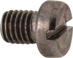 Value Collection - M8x1.25 Metric Coarse, 10mm Length Under Head Slotted Drive Machine Screw - Fillister Head, Grade 18-8 & A2 Stainless Steel, Uncoated, Without Washer - Americas Industrial Supply
