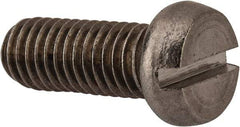 Value Collection - M8x1.25 Metric Coarse, 20mm Length Under Head Slotted Drive Machine Screw - Fillister Head, Grade 18-8 & A2 Stainless Steel, Uncoated, Without Washer - Americas Industrial Supply