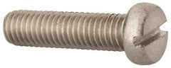 Value Collection - M8x1.25 Metric Coarse, 30mm Length Under Head Slotted Drive Machine Screw - Fillister Head, Grade 18-8 & A2 Stainless Steel, Uncoated, Without Washer - Americas Industrial Supply
