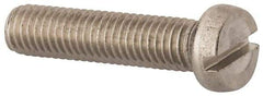 Value Collection - M8x1.25 Metric Coarse, 35mm Length Under Head Slotted Drive Machine Screw - Fillister Head, Grade 18-8 & A2 Stainless Steel, Uncoated, Without Washer - Americas Industrial Supply