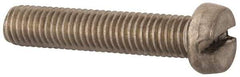Value Collection - M8x1.25 Metric Coarse, 40mm Length Under Head Slotted Drive Machine Screw - Fillister Head, Grade 18-8 & A2 Stainless Steel, Uncoated, Without Washer - Americas Industrial Supply