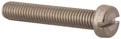 Value Collection - M8x1.25 Metric Coarse, 45mm Length Under Head Slotted Drive Machine Screw - Fillister Head, Grade 18-8 & A2 Stainless Steel, Uncoated, Without Washer - Americas Industrial Supply