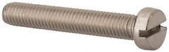 Value Collection - M8x1.25 Metric Coarse, 50mm Length Under Head Slotted Drive Machine Screw - Fillister Head, Grade 18-8 & A2 Stainless Steel, Uncoated, Without Washer - Americas Industrial Supply