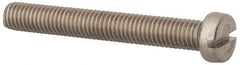 Value Collection - M8x1.25 Metric Coarse, 60mm Length Under Head Slotted Drive Machine Screw - Fillister Head, Grade 18-8 & A2 Stainless Steel, Uncoated, Without Washer - Americas Industrial Supply