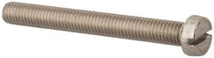 Value Collection - M8x1.25 Metric Coarse, 70mm Length Under Head Slotted Drive Machine Screw - Fillister Head, Grade 18-8 & A2 Stainless Steel, Uncoated, Without Washer - Americas Industrial Supply