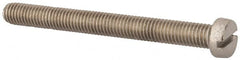 Value Collection - M8x1.25 Metric Coarse, 80mm Length Under Head Slotted Drive Machine Screw - Fillister Head, Grade 18-8 & A2 Stainless Steel, Uncoated, Without Washer - Americas Industrial Supply