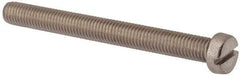Value Collection - M10x1.50 Metric Coarse, 100mm Length Under Head Slotted Drive Machine Screw - Fillister Head, Grade 18-8 & A2 Stainless Steel, Uncoated, Without Washer - Americas Industrial Supply