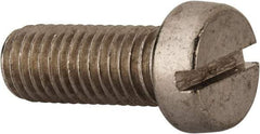 Value Collection - M10x1.50 Metric Coarse, 25mm Length Under Head Slotted Drive Machine Screw - Fillister Head, Grade 18-8 & A2 Stainless Steel, Uncoated, Without Washer - Americas Industrial Supply