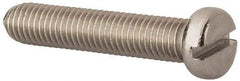 Value Collection - M10x1.50 Metric Coarse, 50mm Length Under Head Slotted Drive Machine Screw - Fillister Head, Grade 18-8 & A2 Stainless Steel, Uncoated, Without Washer - Americas Industrial Supply