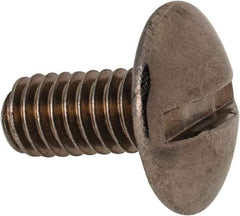Value Collection - M4x0.70 Metric Coarse, 8mm Length Under Head Slotted Drive Machine Screw - Truss Head, Grade 18-8 & A2 Stainless Steel, Uncoated, Without Washer - Americas Industrial Supply