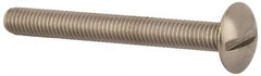 Value Collection - M5x0.80 Metric Coarse, 45mm Length Under Head Slotted Drive Machine Screw - Truss Head, Grade 18-8 & A2 Stainless Steel, Uncoated, Without Washer - Americas Industrial Supply