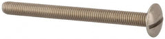 Value Collection - M5x0.80 Metric Coarse, 60mm Length Under Head Slotted Drive Machine Screw - Truss Head, Grade 18-8 & A2 Stainless Steel, Uncoated, Without Washer - Americas Industrial Supply