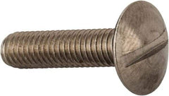 Value Collection - M6x1.00 Metric Coarse, 25mm Length Under Head Slotted Drive Machine Screw - Truss Head, Grade 18-8 & A2 Stainless Steel, Uncoated, Without Washer - Americas Industrial Supply