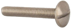 Value Collection - M6x1.00 Metric Coarse, 40mm Length Under Head Slotted Drive Machine Screw - Truss Head, Grade 18-8 & A2 Stainless Steel, Uncoated, Without Washer - Americas Industrial Supply