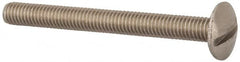 Value Collection - M6x1.00 Metric Coarse, 60mm Length Under Head Slotted Drive Machine Screw - Truss Head, Grade 18-8 & A2 Stainless Steel, Uncoated, Without Washer - Americas Industrial Supply