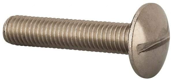 Value Collection - M8x1.25, 40mm Length Under Head Slotted Drive Machine Screw - Truss Head, Grade 18-8 & A2 Stainless Steel, Uncoated, Without Washer - Americas Industrial Supply