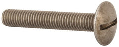 Value Collection - M8x1.25 Metric Coarse, 50mm Length Under Head Slotted Drive Machine Screw - Truss Head, Grade 18-8 & A2 Stainless Steel, Uncoated, Without Washer - Americas Industrial Supply