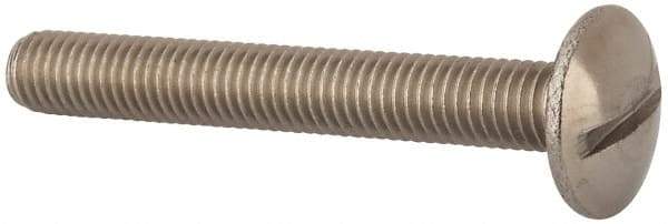 Value Collection - M8x1.25 Metric Coarse, 60mm Length Under Head Slotted Drive Machine Screw - Truss Head, Grade 18-8 & A2 Stainless Steel, Uncoated, Without Washer - Americas Industrial Supply