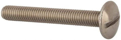 Value Collection - M8x1.25 Metric Coarse, 60mm Length Under Head Slotted Drive Machine Screw - Truss Head, Grade 18-8 & A2 Stainless Steel, Uncoated, Without Washer - Americas Industrial Supply