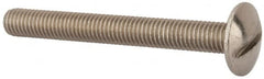 Value Collection - M8x1.25 Metric Coarse, 70mm Length Under Head Slotted Drive Machine Screw - Truss Head, Grade 18-8 & A2 Stainless Steel, Uncoated, Without Washer - Americas Industrial Supply