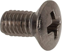 Value Collection - M3x0.50 Metric Coarse, 6mm OAL Phillips Drive Machine Screw - Oval Head, Grade 18-8 & A2 Stainless Steel, Uncoated, Without Washer - Americas Industrial Supply
