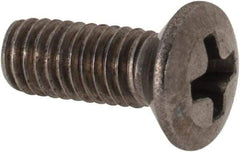 Value Collection - M3x0.50 Metric Coarse, 8mm OAL Phillips Drive Machine Screw - Oval Head, Grade 18-8 & A2 Stainless Steel, Uncoated, Without Washer - Americas Industrial Supply