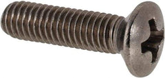 Value Collection - M3x0.50 Metric Coarse, 12mm OAL Phillips Drive Machine Screw - Oval Head, Grade 18-8 & A2 Stainless Steel, Uncoated, Without Washer - Americas Industrial Supply
