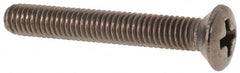 Value Collection - M3x0.50 Metric Coarse, 20mm OAL Phillips Drive Machine Screw - Oval Head, Grade 18-8 & A2 Stainless Steel, Uncoated, Without Washer - Americas Industrial Supply