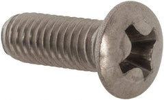 Value Collection - M4x0.70 Metric Coarse, 12mm OAL Phillips Drive Machine Screw - Oval Head, Grade 18-8 & A2 Stainless Steel, Uncoated, Without Washer - Americas Industrial Supply