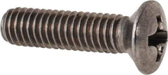 Value Collection - M4x0.70 Metric Coarse, 16mm OAL Phillips Drive Machine Screw - Oval Head, Grade 18-8 & A2 Stainless Steel, Uncoated, Without Washer - Americas Industrial Supply