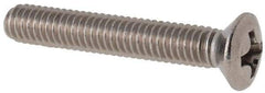 Value Collection - M4x0.70 Metric Coarse, 25mm OAL Phillips Drive Machine Screw - Oval Head, Grade 18-8 & A2 Stainless Steel, Uncoated, Without Washer - Americas Industrial Supply