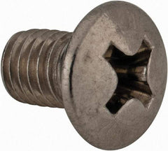 Value Collection - M5x0.80 Metric Coarse, 8mm OAL Phillips Drive Machine Screw - Oval Head, Grade 18-8 & A2 Stainless Steel, Uncoated, Without Washer - Americas Industrial Supply