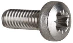 Value Collection - M3x0.50 Metric Coarse, 8mm Length Under Head Pozidriv Drive Machine Screw - Pan Head, Grade 18-8 & A2 Stainless Steel, Uncoated, Without Washer - Americas Industrial Supply