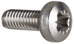 Value Collection - M3x0.50 Metric Coarse, 8mm Length Under Head Pozidriv Drive Machine Screw - Pan Head, Grade 18-8 & A2 Stainless Steel, Uncoated, Without Washer - Americas Industrial Supply