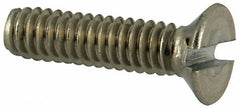 Value Collection - M2x0.40 Metric Coarse, 8mm OAL Slotted Drive Machine Screw - Flat Head, Grade 316 & A4 Stainless Steel, Uncoated, Without Washer - Americas Industrial Supply
