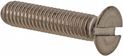 Value Collection - M3x0.50 Metric Coarse, 14mm OAL Slotted Drive Machine Screw - Flat Head, Grade 316 & A4 Stainless Steel, Uncoated, Without Washer - Americas Industrial Supply