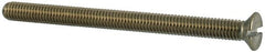 Value Collection - M3x0.50 Metric Coarse, 40mm OAL Slotted Drive Machine Screw - Flat Head, Grade 316 & A4 Stainless Steel, Uncoated, Without Washer - Americas Industrial Supply
